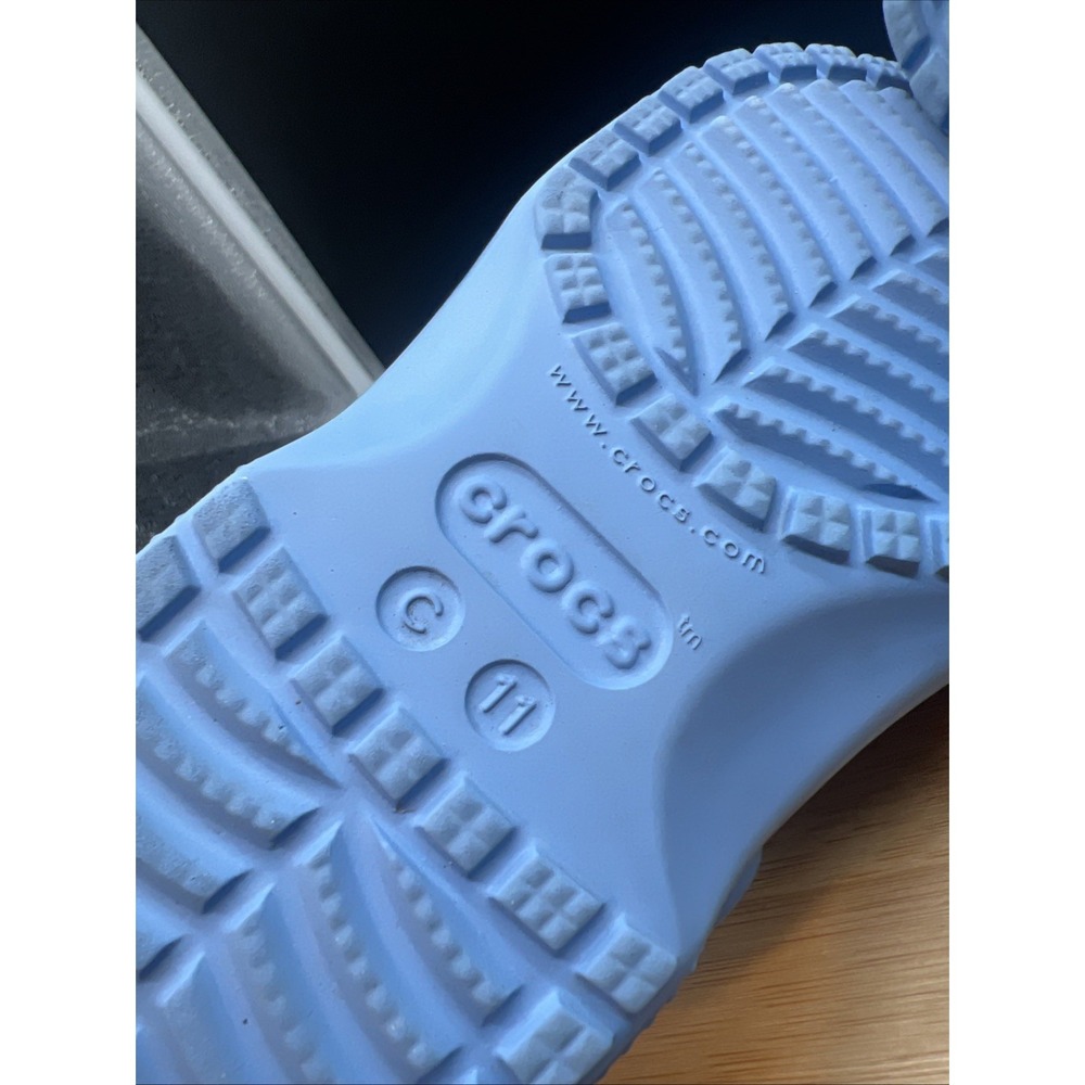 Crocs Disney Lilo and Stitch Blue Clog Shoe Unisex Childrens Size 11 - Picture 9 of 9